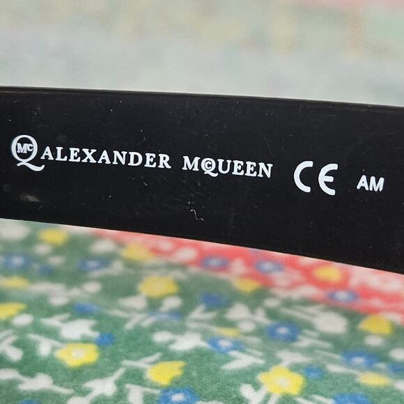 Alexander McQueen MCQ0032 64H 145 - Black Handmade Acetate Eyeglasses Frames - Picture 10 of 10